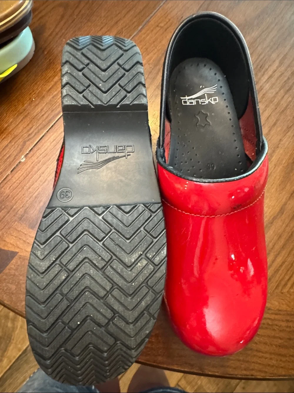 Kids Red Clogs